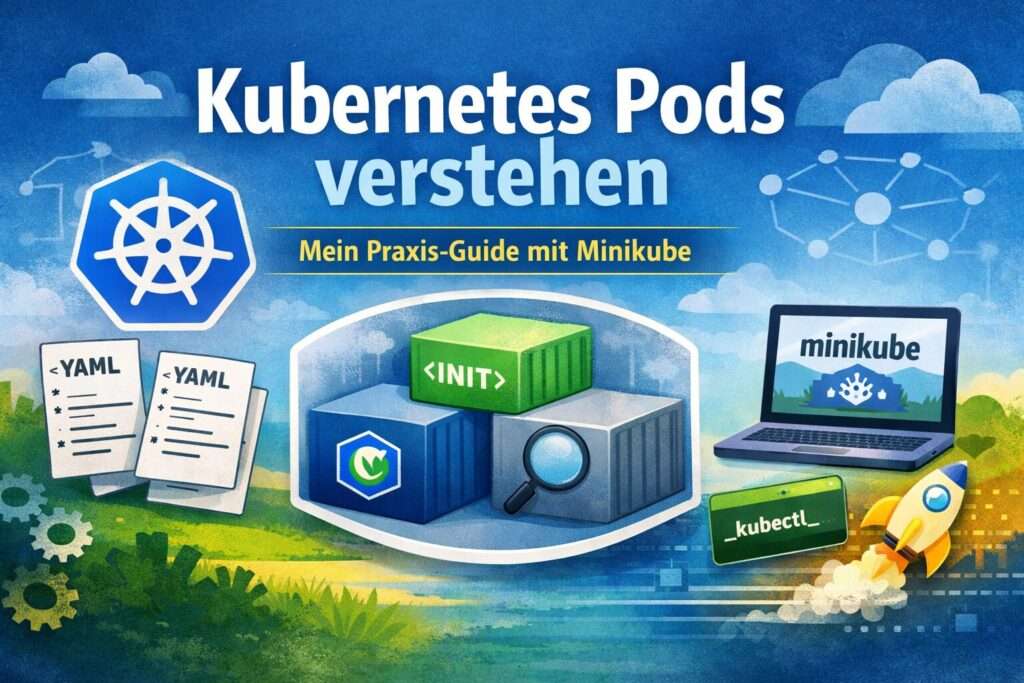 Kubernetes Pods verständlich erklärt mit Minikube, YAML, Init-Containern und kubectl