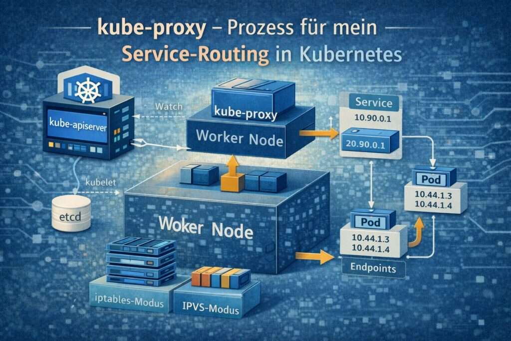 kube-proxy als Kubernetes-Komponente auf meiner Worker Node für Service-Routing