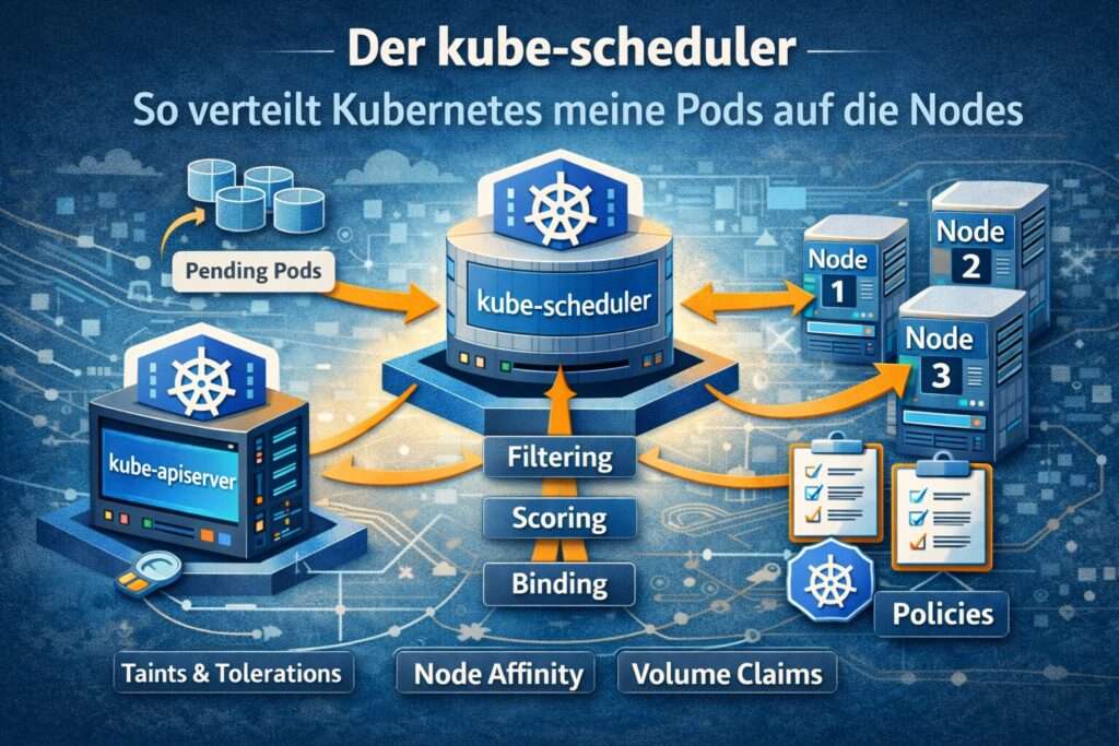 Zentrale Erklärung des kube-scheduler als Kubernetes-Komponente in meiner Control Plane