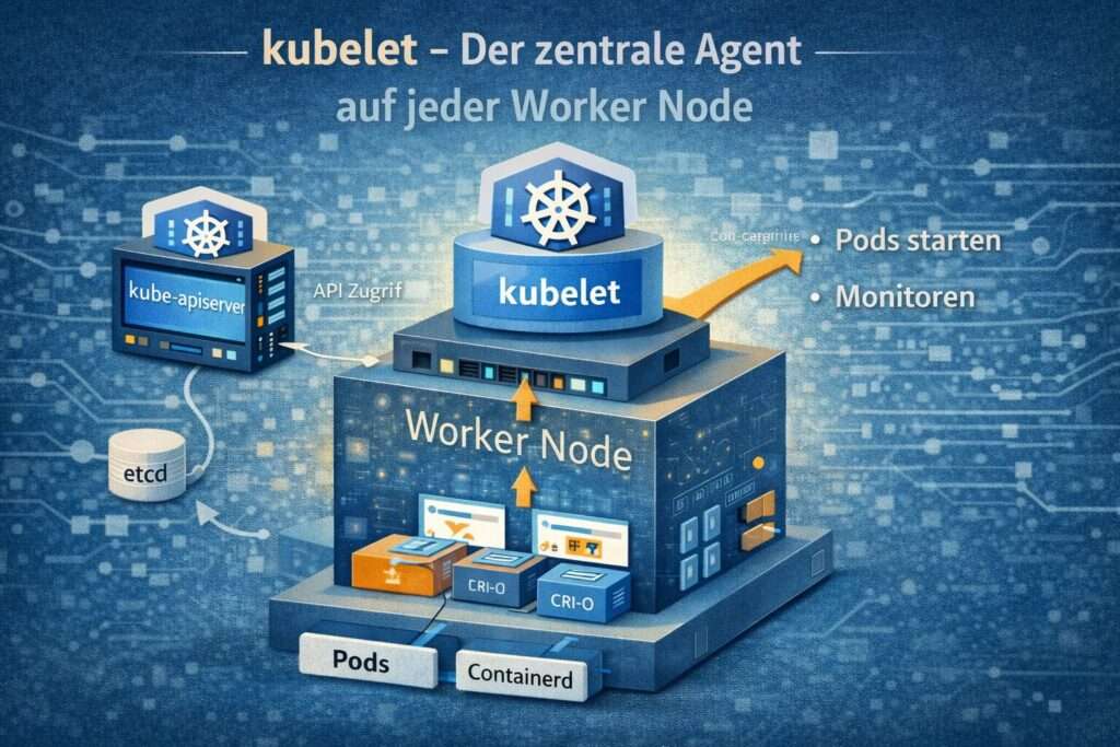 kubelet als zentraler Agent auf meiner Kubernetes Worker Node